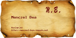 Menczel Bea névjegykártya